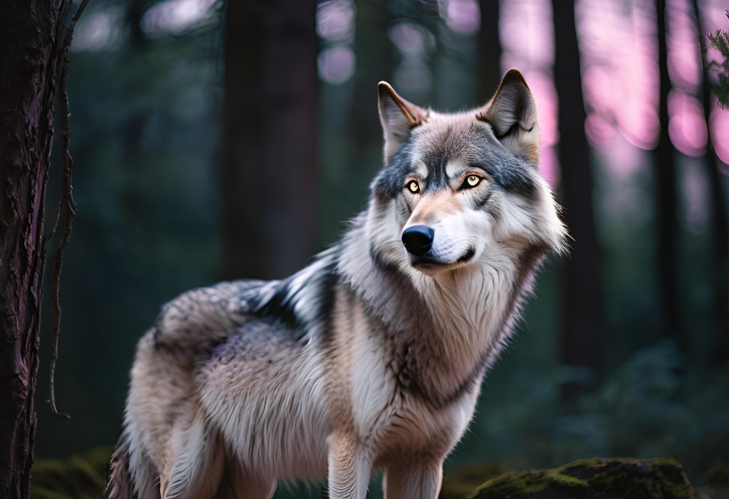 Krafttier Wolf Der Wolf ist ein starkes Krafttier, das für Intuition, Loyalität und die Kraft des Rudels steht.